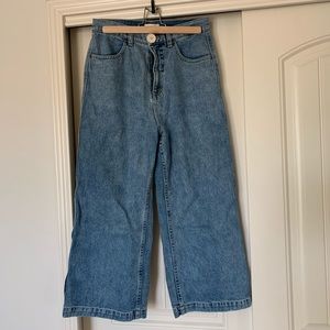 Whimsy and Row Flora Wide Leg Denim